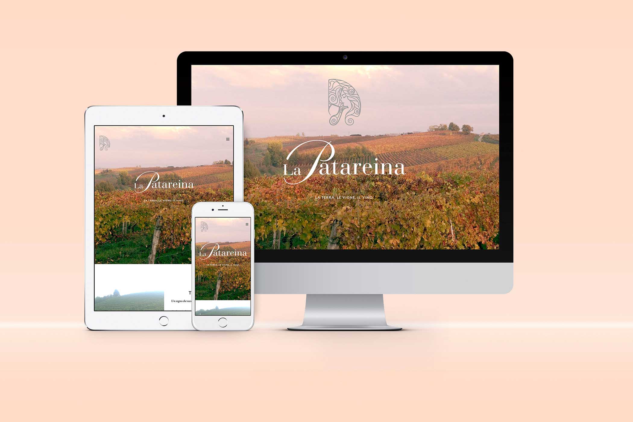 Studio e realizzazione logo, nuovo sito web, Catalogo vini